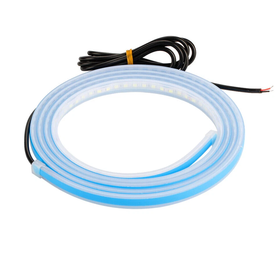 180cm LED Car Daytime Running Light Strip Flexible Dynamic Hood Lamp Waterproof - Image 2 of 4