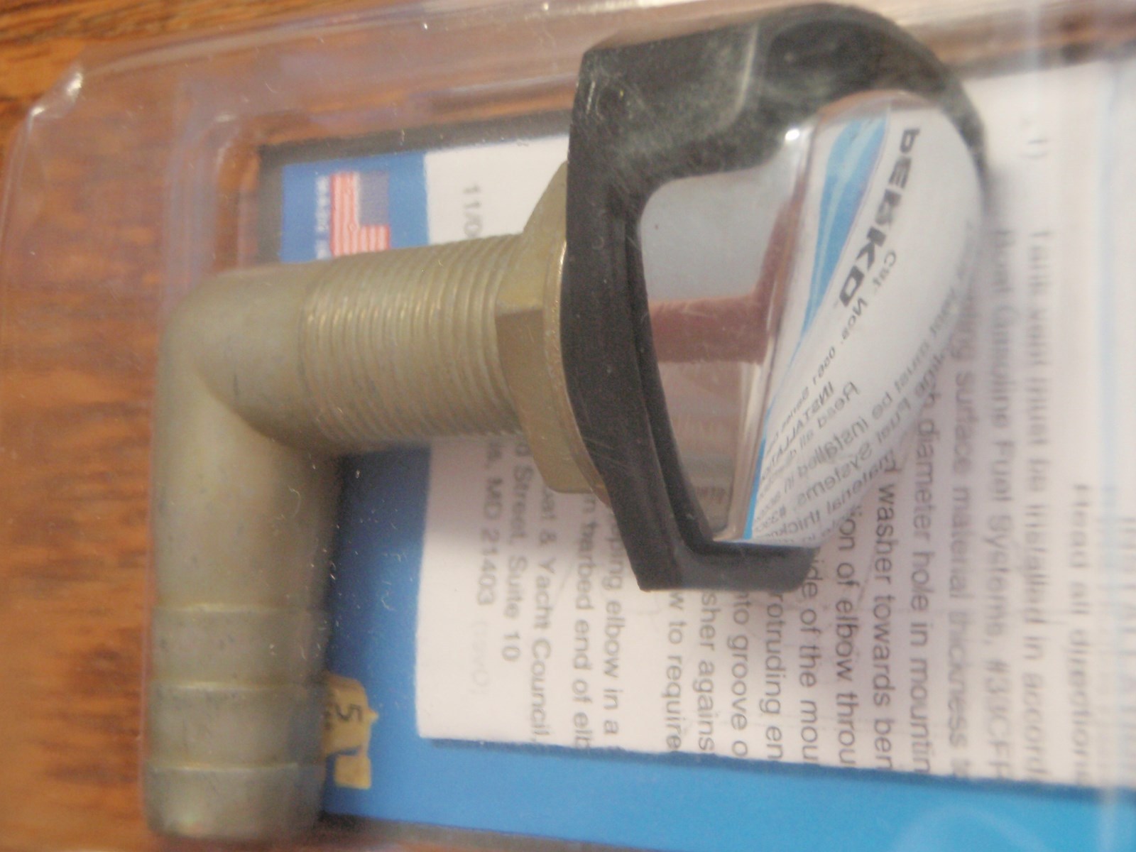 GAS TANK VENT PERKO 0561DP4CHR 90 DEGREE ROTATING CHROME BOAT MARINE