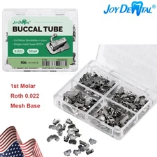 50 Sets Dental Ortho Buccal Tube 1st Molar Bondable Non-Conv Roth.022 Mesh Base