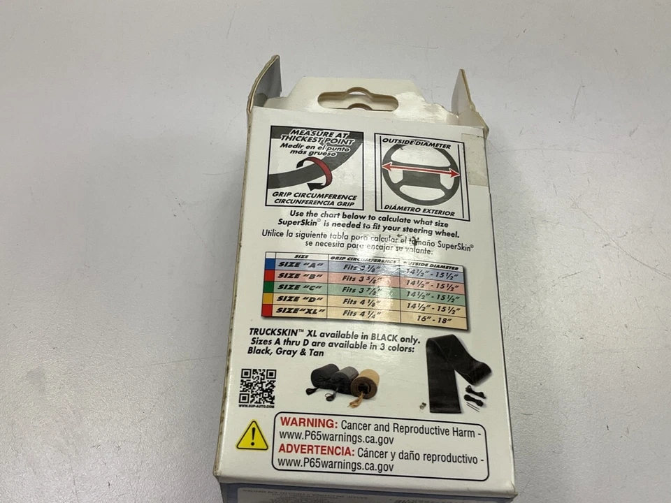 Superior 58-0650B NEGRO Cuero Genuino Cubierta de Volante con Cordones Empuñadura de 3-1/8" Foto 2 de 4
