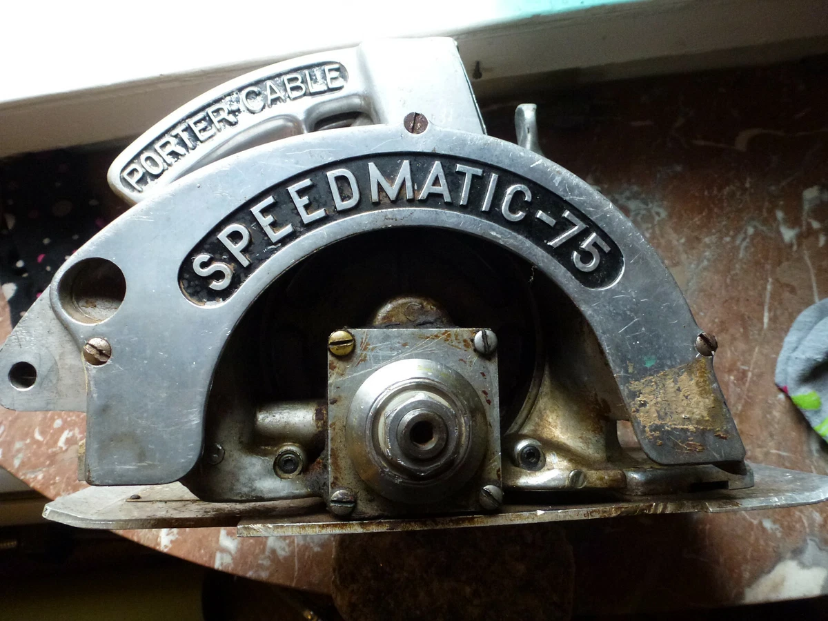 Vintage SYEACUSE Porter Cable Speedmatic No 75 circular saw 1950 s