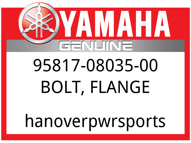 Yamaha OEM Part 95817-08035-00 BOLT, FLANGE | eBay