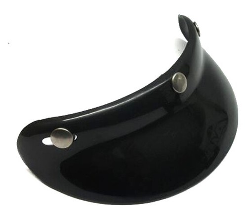 Frontino in plastica per casco Jet Demi-Jet Vintage tre bottoni colore Nero  | eBay