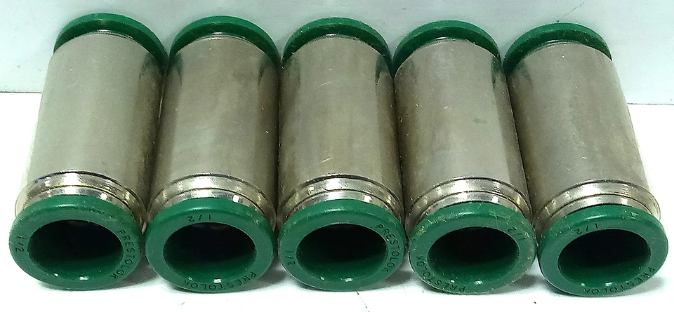 Parker 62PLP-8 1/2 in X 1/2 in Nickel Plated Brass Push-to-Connect Fittings - Image 2 of 3