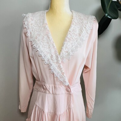 knee length dresses for ladies Alive Pleated Sailor Collar Mini Dress Dusty Pink M main image 1