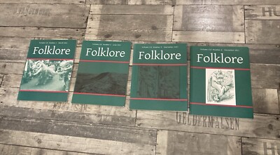 4 x FOLKLORE SOCIETY JOURNAL MAGAZINE, 2021, VOLUME 132, NUMBER 1/2/3/4