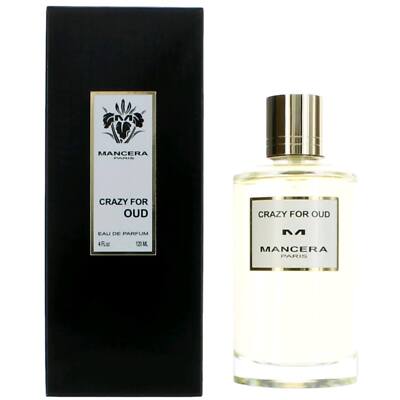 Mancera Unisex Eau De Parfum Spray Crazy for Oud Floral and Powdery Notes, 4 oz