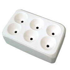 O.D.11.75  x 7.7 D.3.5"Six Hole Deluxe Scrap Master Mold Glass Fusing