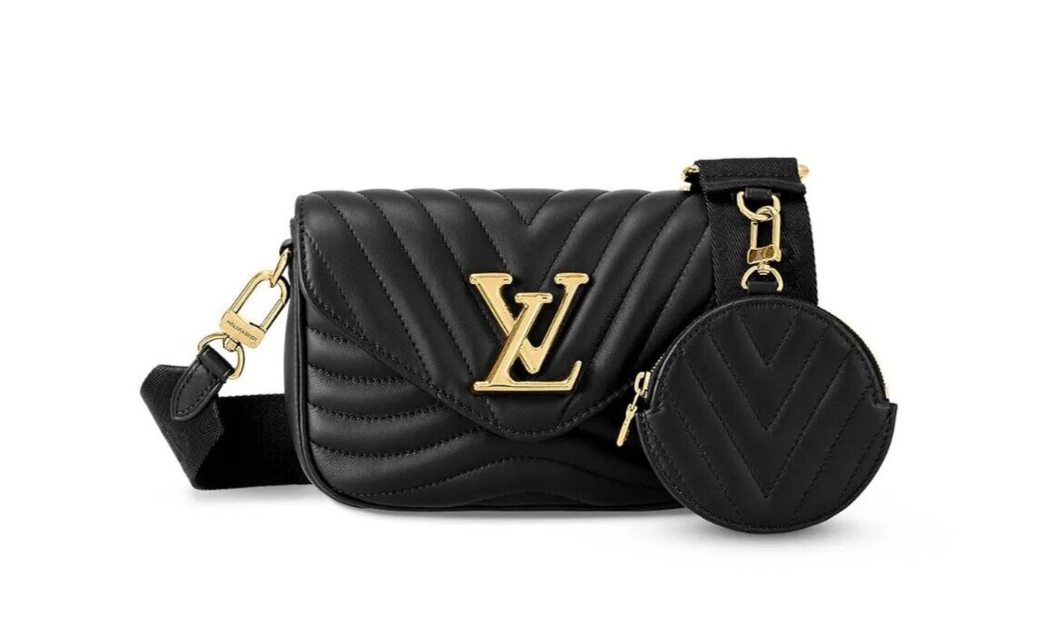 Louis Vuitton New Wave Multi Pochette Gold Hardware Crossbody 