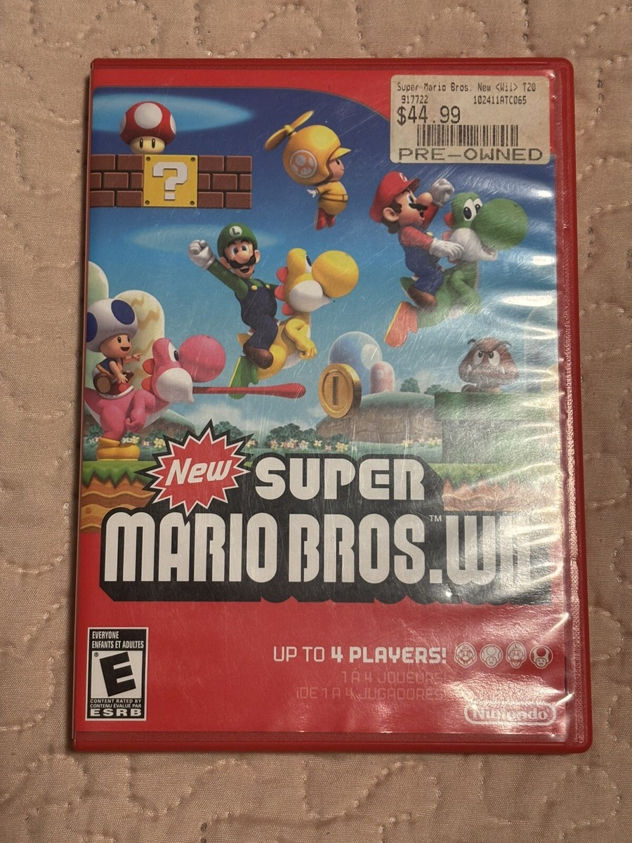 Nintendo Wii New Super Mario Bros. Wii Game Luigi Princess