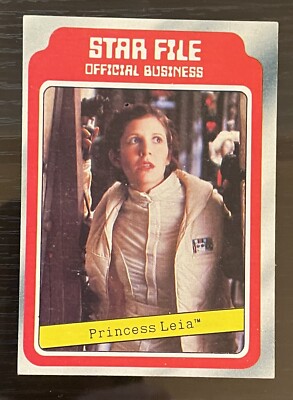 1980 Topps Star Wars Empire Strikes Back Princess Leia STAR FILE Card #3