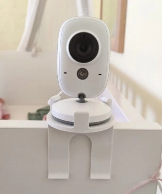 MARKENLOS Babyphone Halterung Halter Bett passend für GHB VB603, 25mm Gestellbreite