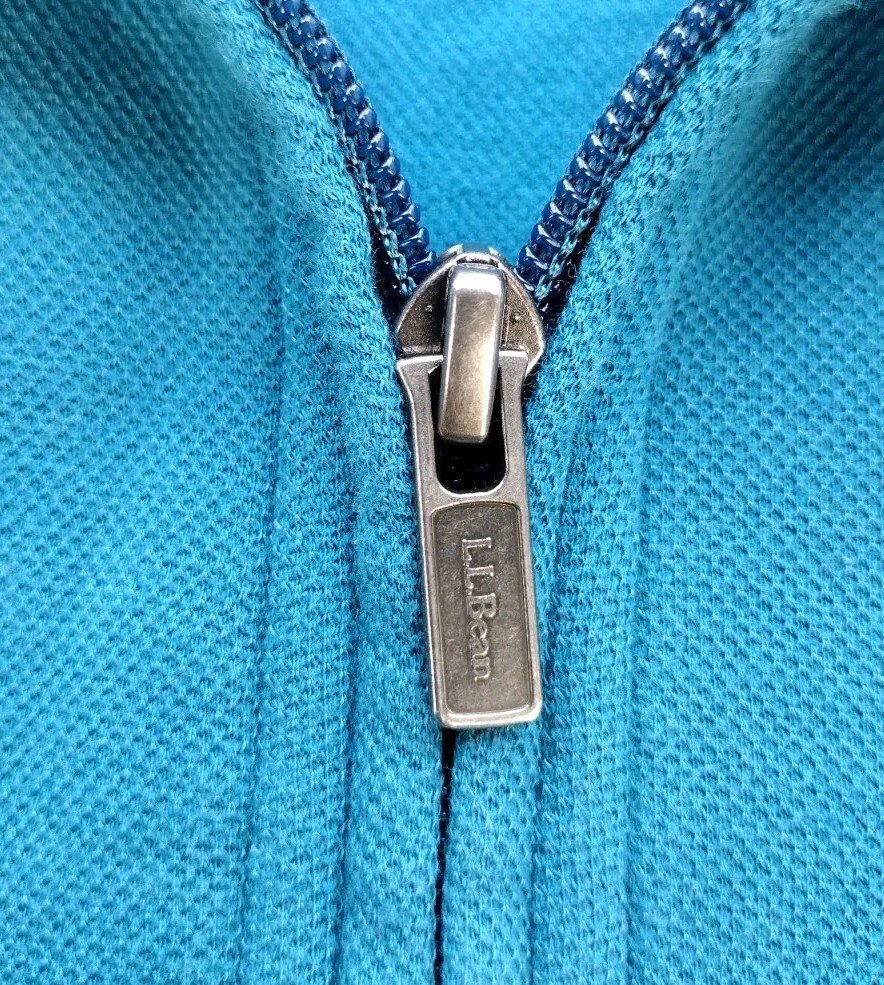 L.L. Bean Sweater Men's Sz XXLT Blue Comfort Stretch Piqué 1/4