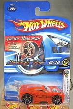2005 Hot Wheels Faster Than Ever #52 First Editions PARADIGM SHIFT Orange w/FTEs