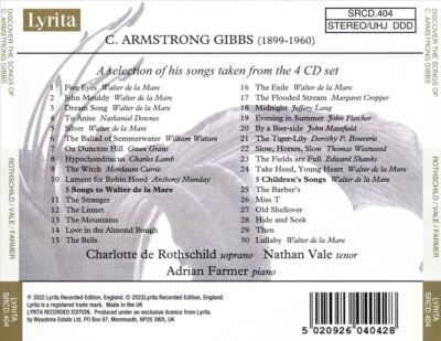 ROTHSCHILD/VALE/BAUER-ENTDECKEN ARMSTRONG GIBBS NEUE CD