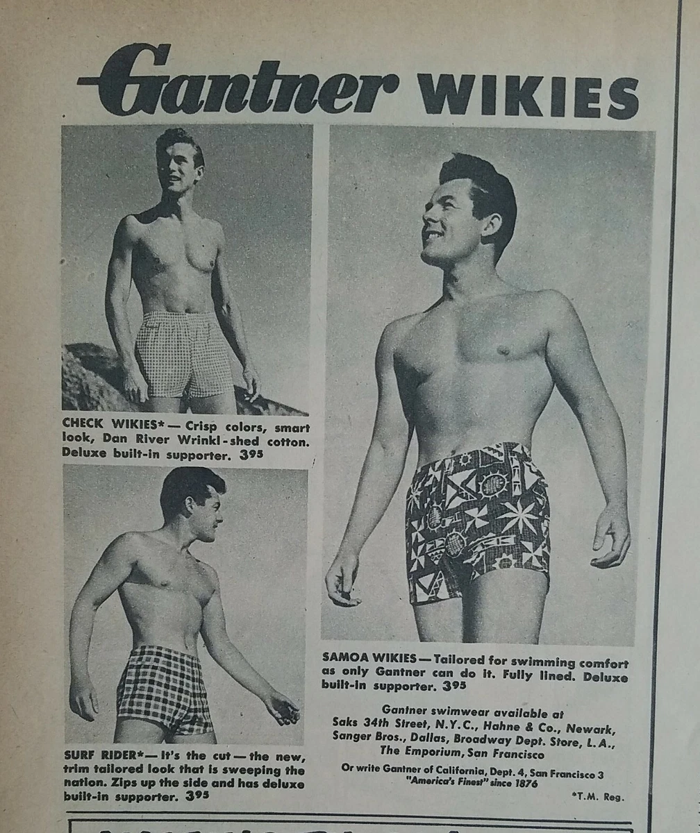 Mens vintage cheap swim trunks