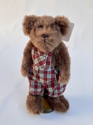 Vintage Goffa Brown Teddy Bear Plush Stuffed Animal w/Tags and Stand 9 ...