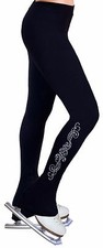 Ice Figure Skating Dress Practice Pants Trousers Leggings w/Rhinestone R298