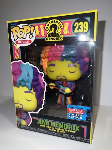FUNKO POP ROCKS Jimi Hendrix 2021 Fall Convention Limited Edition with protector - Picture 2 of 7