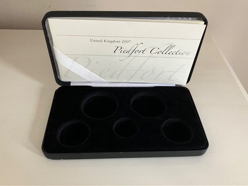 2007 Royal Mint Silver Proof Piedfort Set Box Only NO COINS