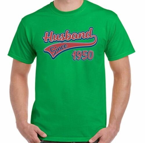 Esposo Camiseta Boda Aniversario Desde 1950 Hombre Divertido Padres San Valentín - Imagen 24 de 27