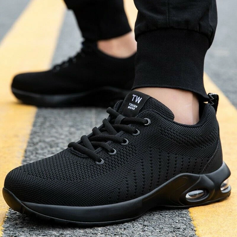 MEN'S WOMEN'S SAFETY BOOTS ULTRA LIGHTWEIGHT STEEL TOE CAP TRAINERS HIKING SHOES