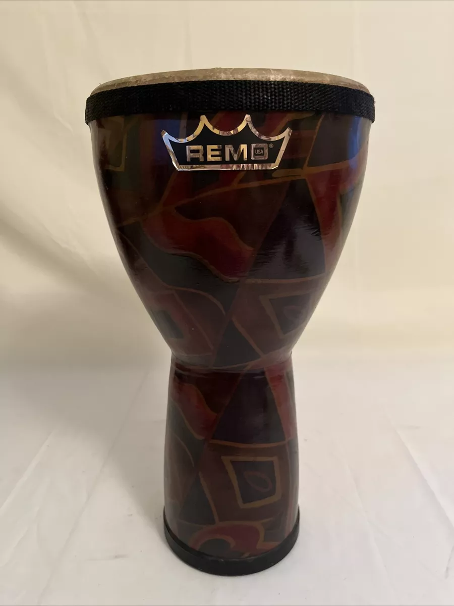 REMO FIBER SKYN 3 DJEMBE DRUM PERCUSSION MADE IN USA ABSTRACT