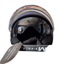 Casco 550 JFM Demijet Doppia Visiera Omologato blu opaco per Moto Scooter Jet