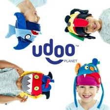 UDOO- CAPPELLO BOODO BOYS BLINKY FUNZIONALE IN PILE, NERO CON MULTICOLORE