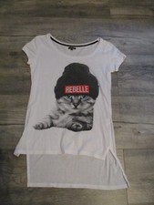 langes T-Shirt Gr. 34 XS - S Weiß