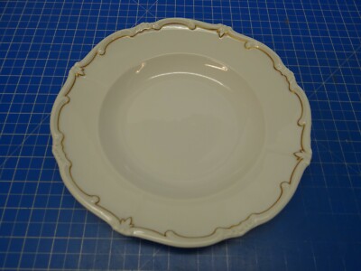 WEIMAR PORZELLAN Suppenteller 24,5 cm Katharina Dekor 3177 Goldrand P-883