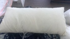 100 Waterfowl Feather Pillow Insert 14" x 27" Rectangle Used