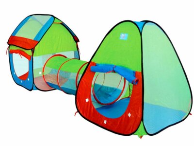 Tris Zelt mit automatischem Tunnel Spielhaus Haus Garten Kinder