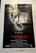 The Omen Original 1976 US Movie Poster Gregory Peck Lee Remick