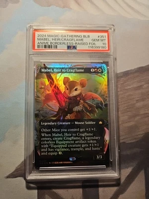 mabel mtg card Deck Protectors: MTG Apex- Bloomburrow- Mabel, Heir to Cragflame, Showcase  (105ct)