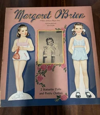 1940's Vintage Paper Dolls of Movie Star Margaret O'Brien Uncut and Unused