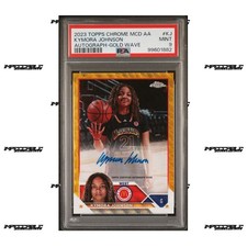 2023 Topps McDonald's A/A - Gold #CA-KJ Kymora Johnson Auto 21/50 PSA 9 JERSEY #
