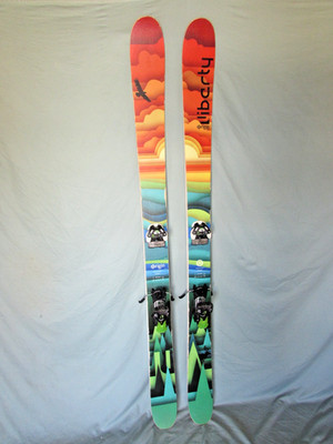 Liberty ORIGIN 116 POWder skis Bomb Rocker 190cm w/ Tyrolia Attack 13 bindings ~