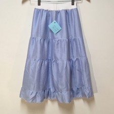 Skirt Girls 6/7 Maxi Blue Stripe Ruffle Tier 100 Cotton Mom and Pop's Kids