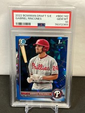 2022 Bowman Draft Sapphire Gabriel Rincones 1st Bowman PSA 10