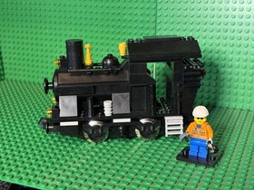 Lego My Own Train Small Black Engine Locomotive With 9V Motor Read Description