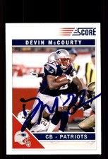 Signed Football Card Auto Devin McCourty 2011 Score #173 New England Patriots