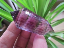 24 Sided Natural Amethyst Vogel Style Quartz Crystal  DT Wand Superb 25g