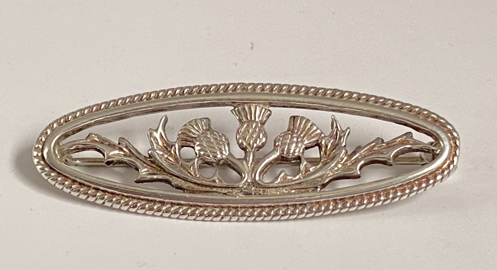 Vintage c1970 Solid Silver Designer Scottish This… - image 1