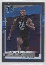 2020 Panini Donruss Rated Rookie Press Proof Silver /100 Jeff Okudah #343 wf0