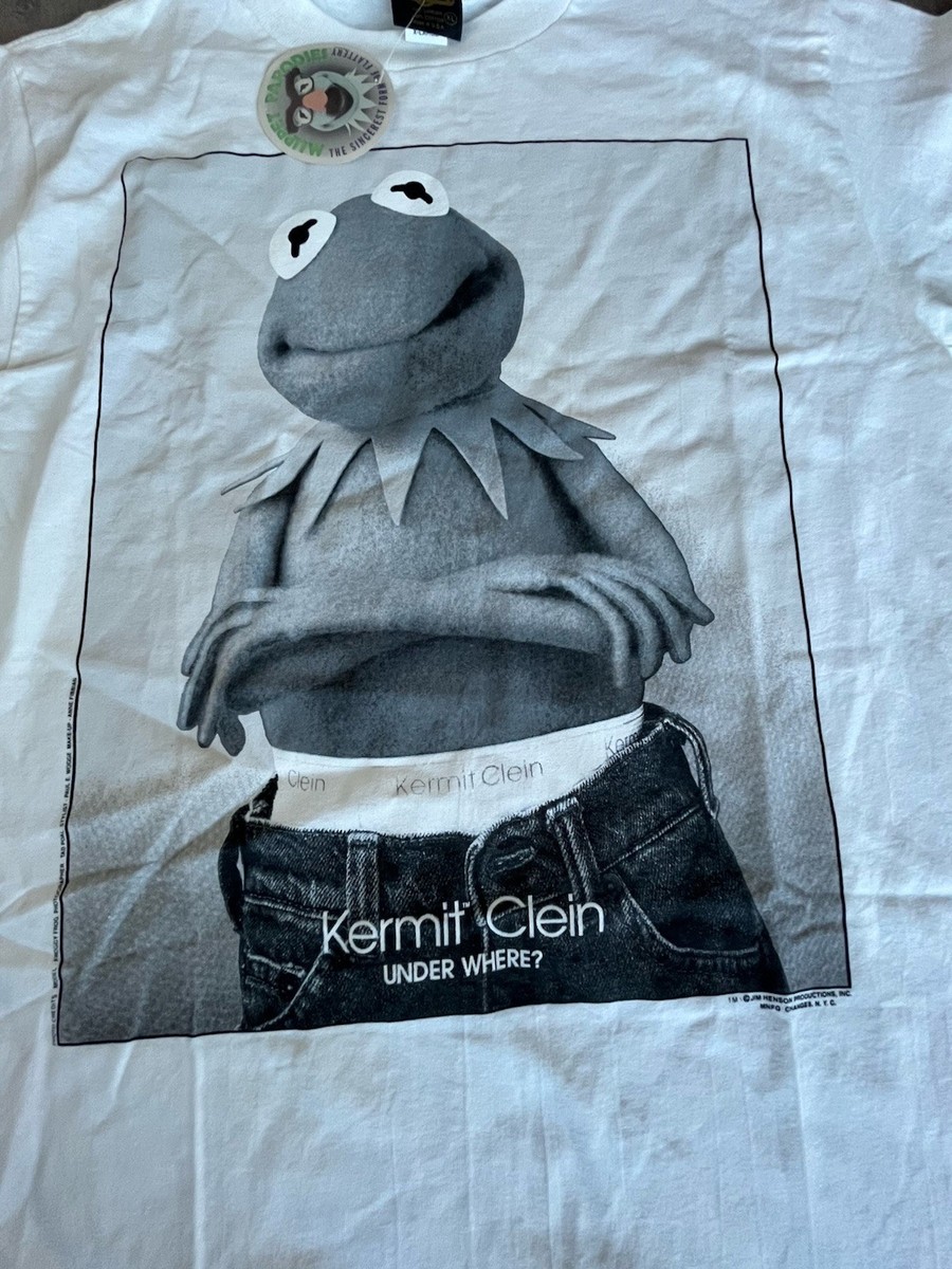 NWT! VTG 90s Kermit Clein Muppet Single Stitch Changes USA Parody