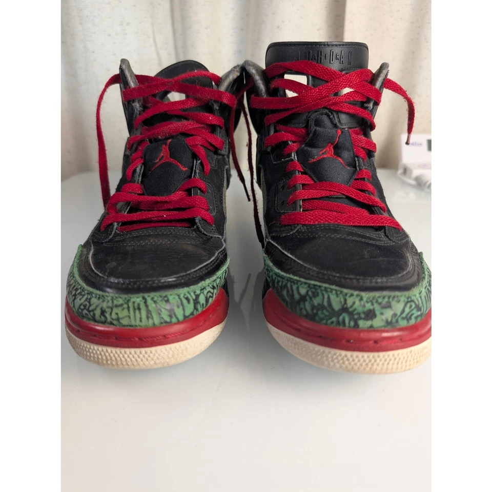 Nike Air Jordan Spizike OG Black Varsity Red Green Men's 315371-026 Size 8.5 - Image 3 of 4