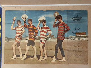 The Beatles Reveille Special Seaside Poster 1964 Original 150cm x 100cm.