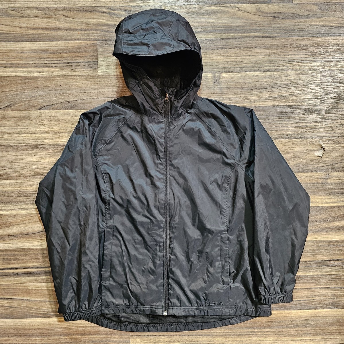 L.L.Bean nylon jacket - LL Bean Mens Large Nylon Full Zip Jacket 