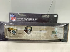 NFL Jacksonville Jaguars Shot Glasses Set – 4pcs 2oz – Official Licensed – New